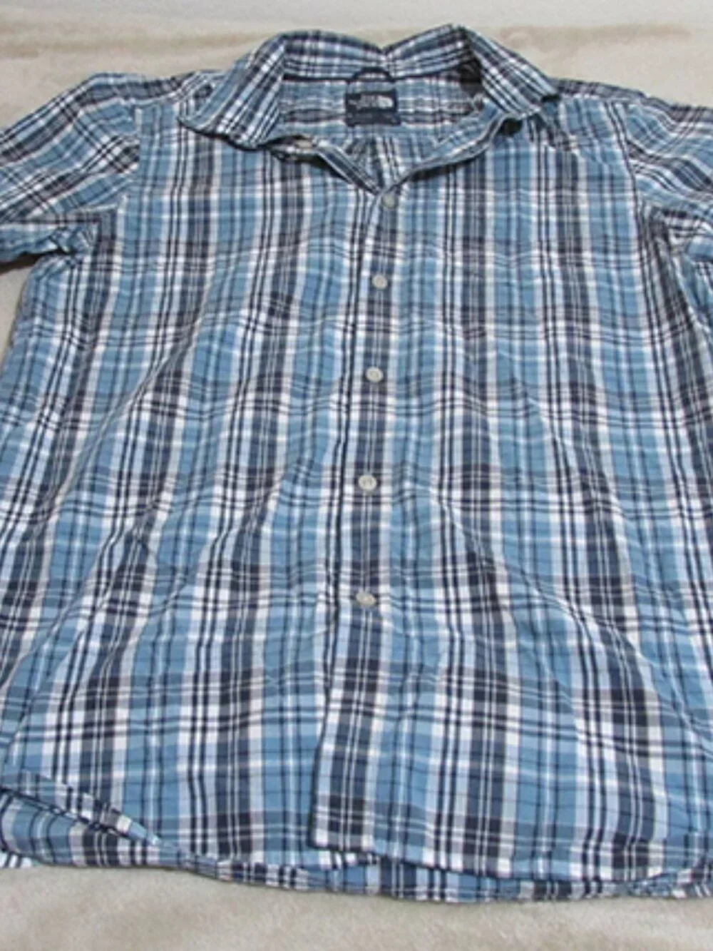 The North Face Men's Short Sleeve Button Down Collared Shirt Size Large (C)